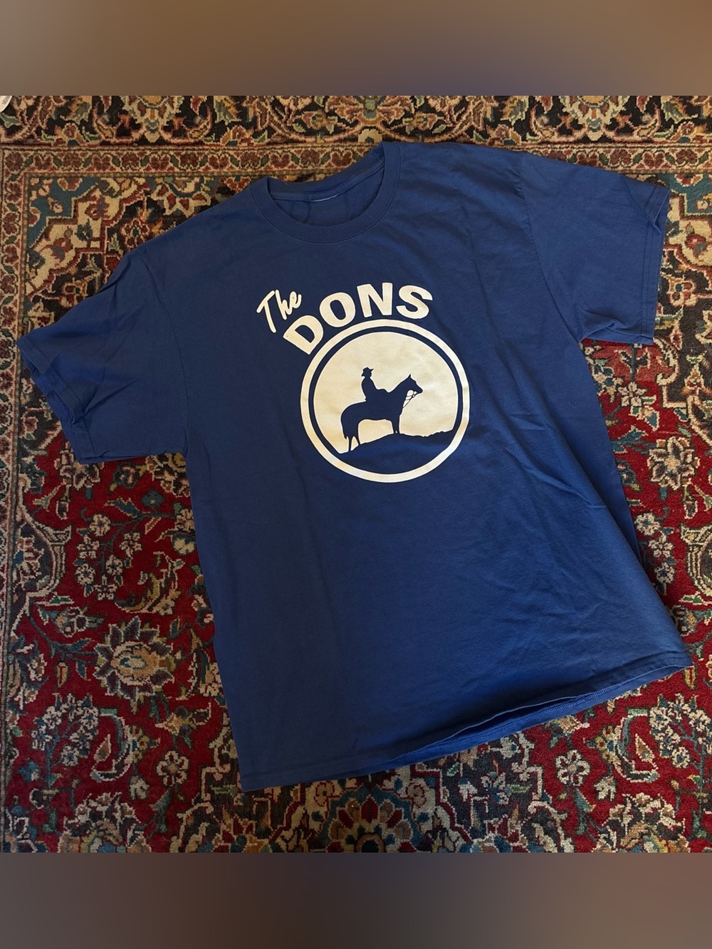 Vintage Blue T-Shirt with White 'The Dons' Graphic